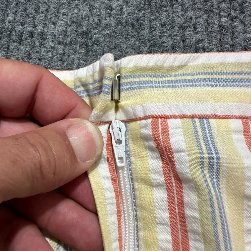 Brooks Brothers Womens Skirt Size 10 Multicolor Striped Office‎ Workwear